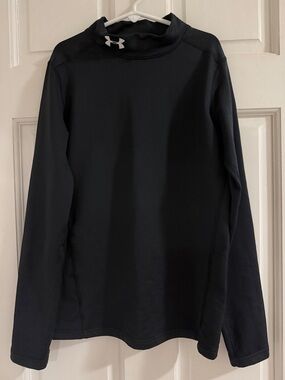Under Armour Black Performance Mock Neck Long Sleeve Cold Gear!